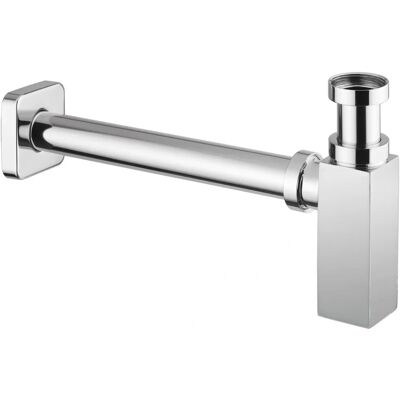 Sifone per lavabo quadro in ottone cromato - Tecom Sifone per lavabo quadro in ottone cromato - Tecom