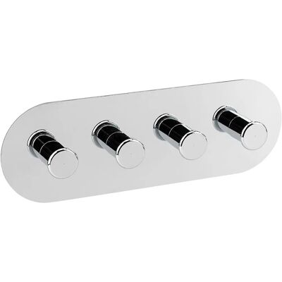 Porta Asciugamani in Acciaio Inox 4 Ganci - Accessorio Bagno Tecom Giada Porta Asciugamani in Acciaio Inox 4 Ganci - Accessorio Bagno Tecom Giada