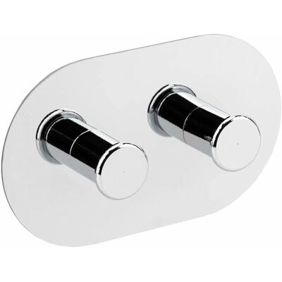 Porta Asciugamani Doppio in Acciaio Inox - Capacità 2kg - Tecom Porta Asciugamani Doppio in Acciaio Inox - Capacità 2kg - Tecom