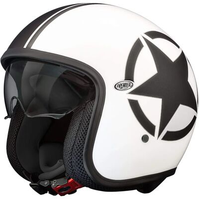 Casque Jet Vintage Star Premier - Léger, Résistant aux Chocs, Style Classique Casque Jet Vintage Star Premier - Léger, Résistant aux Chocs, Style Classique