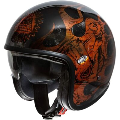 Casque Jet Vintage Premier LE PETIT CLASSIC EVO BD Orange Chromed Casque Jet Vintage Premier LE PETIT CLASSIC EVO BD Orange Chromed