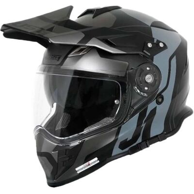 Casco moto Just1 J34 Tour Titanio Nero Opaco - Enduro Casco moto Just1 J34 Tour Titanio Nero Opaco - Enduro