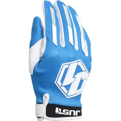 Guanti da Motocross Just1 J-Force - Bianco Blu - Unisex Guanti da Motocross Just1 J-Force - Bianco Blu - Unisex