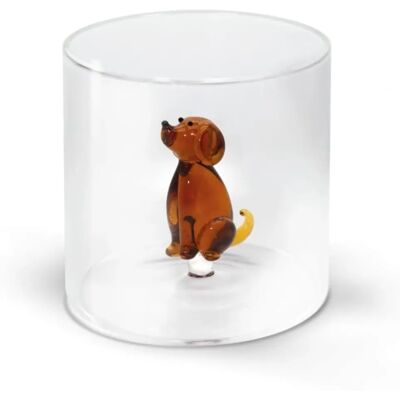 Bicchiere cane WD Lifestyle - 250ml in vetro di borosilicato trasparente Bicchiere cane WD Lifestyle - 250ml in vetro di borosilicato trasparente