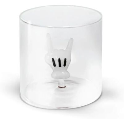 Tazza in vetro di borosilicato WD Lifestyle fatta a mano - 250ml - Design elegante Tazza in vetro di borosilicato WD Lifestyle fatta a mano - 250ml - Design elegante