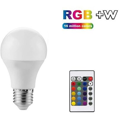 Robertagor LED E27 9W RGB Dimmbare Lampe mit Fernbedienung 16 Farben Robertagor LED E27 9W RGB Dimmbare Lampe mit Fernbedienung 16 Farben