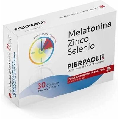 Pierpaoli Melatonina Zinco Selenio - Sonno & Rilassamento - 30 Compresse Pierpaoli Melatonina Zinco Selenio - Sonno & Rilassamento - 30 Compresse