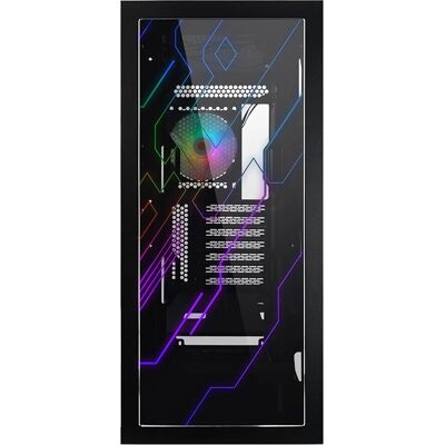 Boîtier PC Mid-Tower Utopia F15 Noir - ARGB, Verre Trempé - Publicité Boîtier PC Mid-Tower Utopia F15 Noir - ARGB, Verre Trempé - Publicité