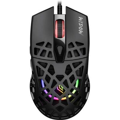 Ratón Gaming Noua Widow - LED RGB - 7 Botones - 7200 DPI Ratón Gaming Noua Widow - LED RGB - 7 Botones - 7200 DPI