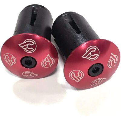 Cinelli Anodised End Plugs - Red - Bar Plugs - End Plugs Cinelli Anodised End Plugs - Red - Bar Plugs - End Plugs