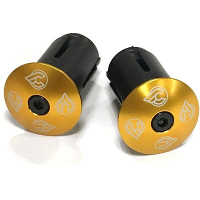 Cinelli Anodised End Plugs - Gold - Bar Plugs - End Plugs Cinelli Anodised End Plugs - Gold - Bar Plugs - End Plugs