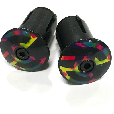 Embouts Cinelli - Caleido - Accessoires pour vélo gravel/route - Publicité Embouts Cinelli - Caleido - Accessoires pour vélo gravel/route - Publicité