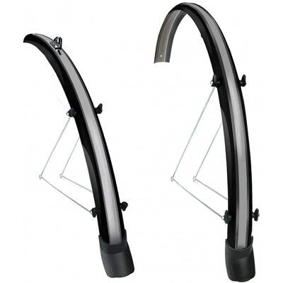 Bikenos Parafango 28' Nero/Grigio - Anteriore/Posteriore Bikenos Parafango 28' Nero/Grigio - Anteriore/Posteriore