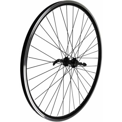 Ruota posteriore MTB 27.5 - Alluminio nero - Freno V Ruota posteriore MTB 27.5 - Alluminio nero - Freno V