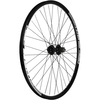 Ruota posteriore MTB 26'' in alluminio nero disco Shimano/SRAM 8/9/10V - Ruota mountain bike Ruota posteriore MTB 26'' in alluminio nero disco Shimano/SRAM 8/9/10V - Ruota mountain bike