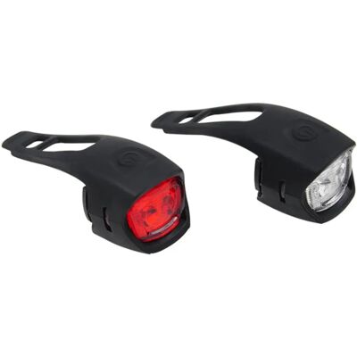 Bonin Cykelbelysning Set - Silikon IPX Vattentät med 2 LED och Batterier Bonin Cykelbelysning Set - Silikon IPX Vattentät med 2 LED och Batterier