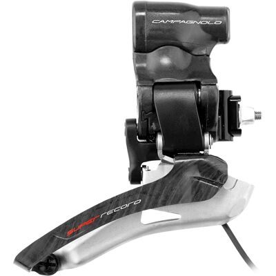 Campagnolo Super Record EPS 12 Speed Front Derailleur - Black - Mechanical & Electronic - Lightweight Campagnolo Super Record EPS 12 Speed Front Derailleur - Black - Mechanical & Electronic - Lightweight