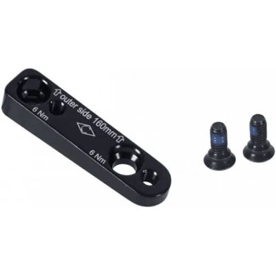 Campagnolo Black Rear Disc Caliper Adapter - Flat Mount Campagnolo Black Rear Disc Caliper Adapter - Flat Mount