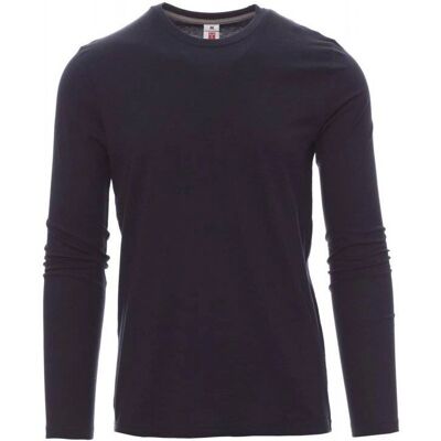 PAYPER WEAR Blaue Baumwoll-Langarm-T-Shirt - T-Shirt PAYPER WEAR Blaue Baumwoll-Langarm-T-Shirt - T-Shirt