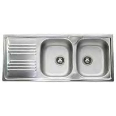 Lavello da Cucina in Acciaio Inox Apell TM1162ILPC - 2 Vasche, Scarico a Sinistra Lavello da Cucina in Acciaio Inox Apell TM1162ILPC - 2 Vasche, Scarico a Sinistra