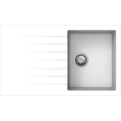 Lavello Apell PTPL861GW Reversibile - Montaggio a Incasso, Effetto Granito Lavello Apell PTPL861GW Reversibile - Montaggio a Incasso, Effetto Granito