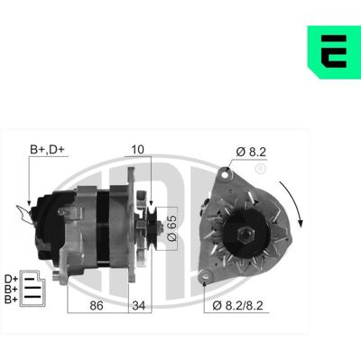 Alternador Era 210588A - Alternator Alternador Era 210588A - Alternator
