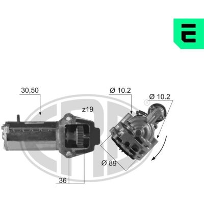 ERA 220157A Motor de arranque - Compatível com Ford, Volvo, Jaguar, Mazda, LTI ERA 220157A Motor de arranque - Compatível com Ford, Volvo, Jaguar, Mazda, LTI