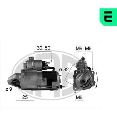 Era Starter - 220158A für Fiat, Peugeot, Citroën - 12V, 2,6kW Era Starter - 220158A für Fiat, Peugeot, Citroën - 12V, 2,6kW