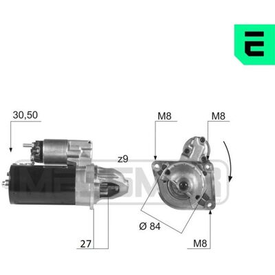 ERA 220435A Starter - 9 Zähne - 12V - IVECO Daily ERA 220435A Starter - 9 Zähne - 12V - IVECO Daily