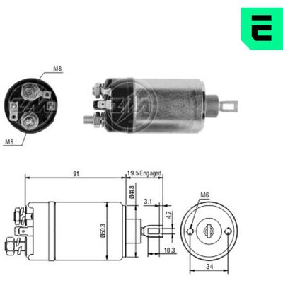 ERA ZM522 Elektromagnetischer Schalter - OEM Opel VW ERA ZM522 Elektromagnetischer Schalter - OEM Opel VW