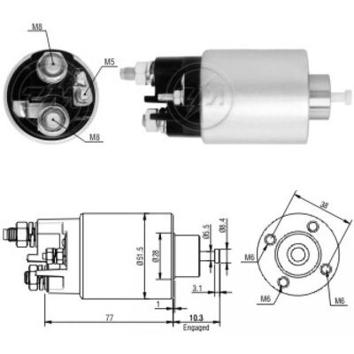 ERA ZM6993 Starterrelais - Starter-Schalter für Renault, Dacia, Nissan ERA ZM6993 Starterrelais - Starter-Schalter für Renault, Dacia, Nissan