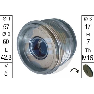 ERA ZN5508 Alternator Riemenspanner - Voor Alfa Romeo, Opel, Saab, Vauxhall ERA ZN5508 Alternator Riemenspanner - Voor Alfa Romeo, Opel, Saab, Vauxhall