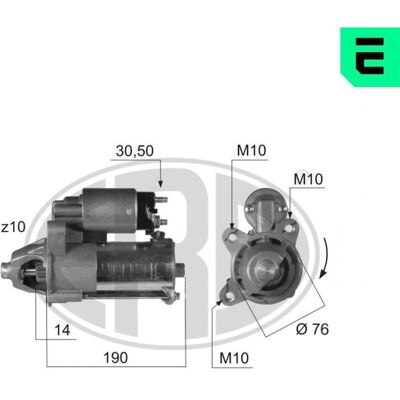 ERA 220374A Startmotor - Transit Connect Mk1 ERA 220374A Startmotor - Transit Connect Mk1