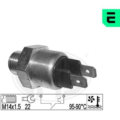 Interruptor de temperatura ERA 331019 - Ventilador de radiador - BMW Opel Volvo Interruptor de temperatura ERA 331019 - Ventilador de radiador - BMW Opel Volvo
