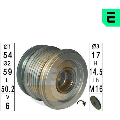 ERA ZN5624 Alternator Pulley for Opel & Vauxhall ERA ZN5624 Alternator Pulley for Opel & Vauxhall