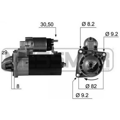 ERA 220346A Startmotor voor FIAT, Alfa Romeo, Saab, Lancia, Chrysler - Starter ERA 220346A Startmotor voor FIAT, Alfa Romeo, Saab, Lancia, Chrysler - Starter