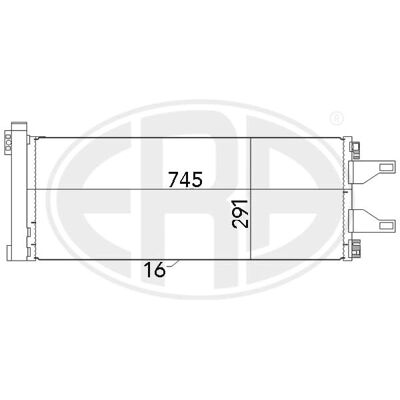 ERA 667023 Condenser with Dehydrator - Air Conditioning Parts ERA 667023 Condenser with Dehydrator - Air Conditioning Parts