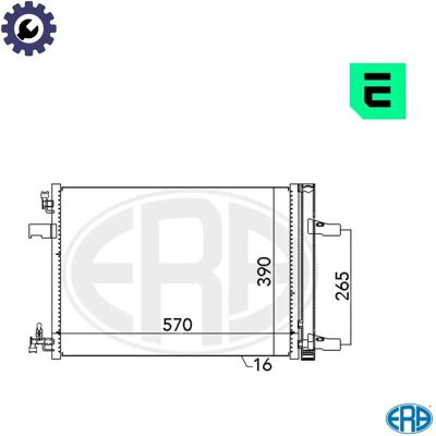 ERA 667047 Klimakondensator - mit Trockner ERA 667047 Klimakondensator - mit Trockner