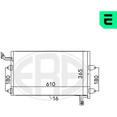 ERA 667138 Κλιματικός Συμπυκνωτής - OEM VW 1H0 820 413 - Για Volkswagen Golf 3 ERA 667138 Κλιματικός Συμπυκνωτής - OEM VW 1H0 820 413 - Για Volkswagen Golf 3