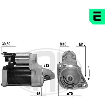 ERA 220670A Motor de arranque - Mercedes-Benz Vito, Sprinter, Viano, Classe C ERA 220670A Motor de arranque - Mercedes-Benz Vito, Sprinter, Viano, Classe C