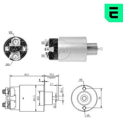 ERA ZM3995 Elektromagnetischer Kontakt - Starterrelais ERA ZM3995 Elektromagnetischer Kontakt - Starterrelais