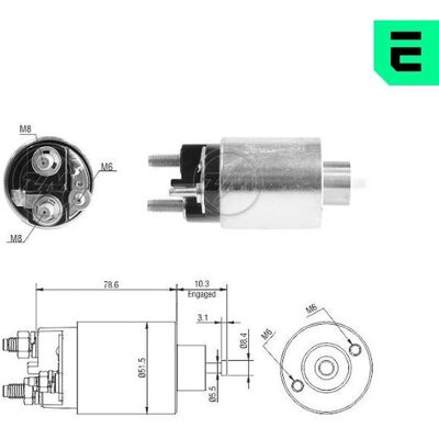 Interruptor de contato ERA ZM3795 - Arranque para Ford, Volvo Interruptor de contato ERA ZM3795 - Arranque para Ford, Volvo