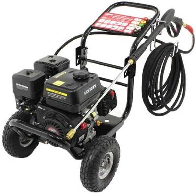 GeoTech-Pro Idropulitrice - 196cc benzina, 206 bar, con ruote GeoTech-Pro Idropulitrice - 196cc benzina, 206 bar, con ruote