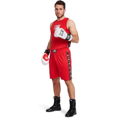 Maglietta Senza Maniche LEONE1947 Ambasciatore Boxe Rossa - Abbigliamento sportivo Maglietta Senza Maniche LEONE1947 Ambasciatore Boxe Rossa - Abbigliamento sportivo