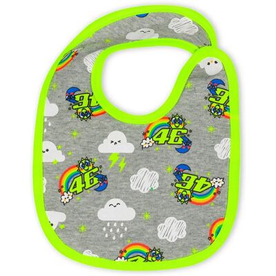 VR46 Sun and Moon Bavoir bébé - Gris - Taille unique - unisex VR46 Sun and Moon Bavoir bébé - Gris - Taille unique - unisex