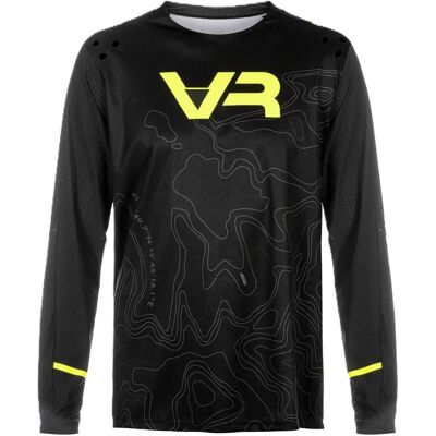 VR46 - EQMLSMX001 Maglietta Nera 4-Vie Elasticizzata - T-Shirt VR46 - EQMLSMX001 Maglietta Nera 4-Vie Elasticizzata - T-Shirt