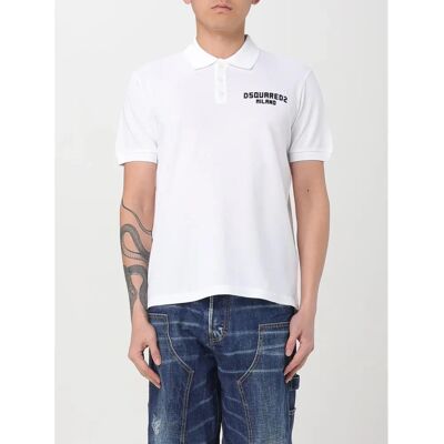 Dsquared2 Milano Polo Weiß/Schwarz - Poloshirt Dsquared2 Milano Polo Weiß/Schwarz - Poloshirt