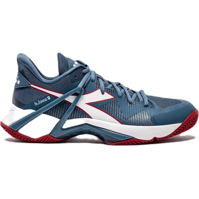 Buty tenisowe Diadora B.Icon 2 Clay dla mężczyzn - Białe, Czerwone, Turkusowe Buty tenisowe Diadora B.Icon 2 Clay dla mężczyzn - Białe, Czerwone, Turkusowe