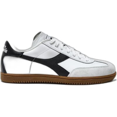 Diadora White/Black Leather Trainer - Casual Footwear Diadora White/Black Leather Trainer - Casual Footwear