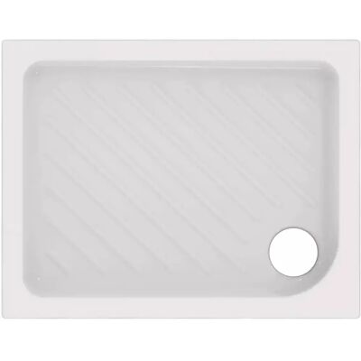 Piatto doccia in ceramica rettangolare Dolomite - 100x70cm - Bianco Piatto doccia in ceramica rettangolare Dolomite - 100x70cm - Bianco